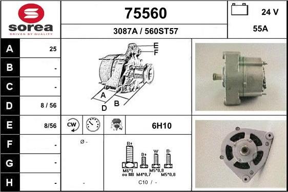 EAI 75560 - Alternator furqanavto.az