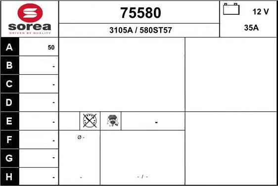 EAI 75580 - Alternator furqanavto.az