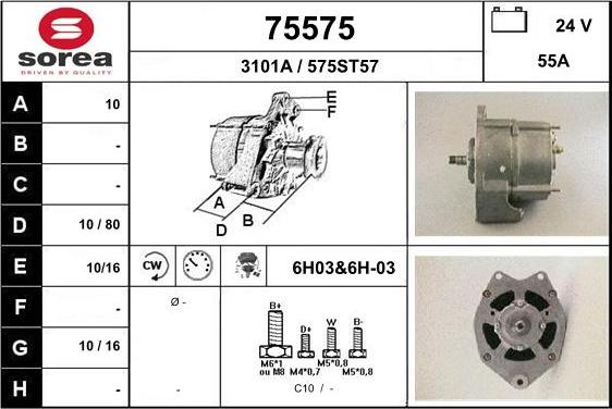 EAI 75575 - Alternator furqanavto.az