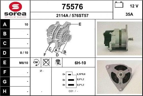 EAI 75576 - Alternator furqanavto.az