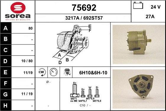 EAI 75692 - Alternator furqanavto.az