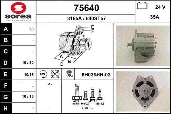 EAI 75640 - Alternator furqanavto.az