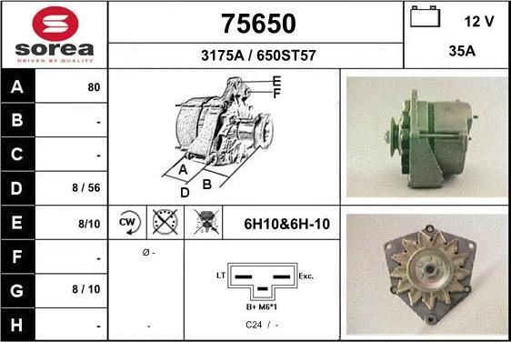 EAI 75650 - Alternator furqanavto.az