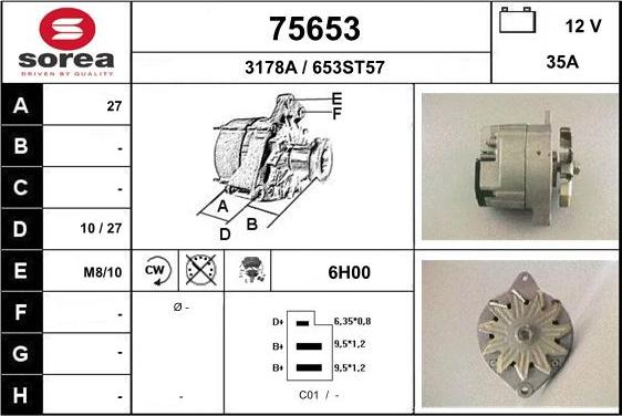 EAI 75653 - Alternator furqanavto.az