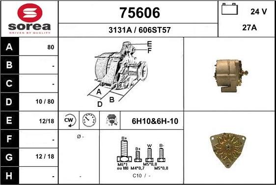 EAI 75606 - Alternator furqanavto.az