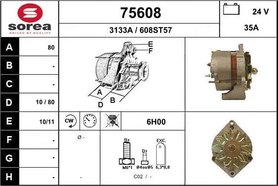 EAI 75608 - Alternator furqanavto.az