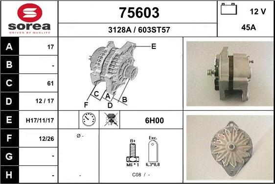 EAI 75603 - Alternator furqanavto.az