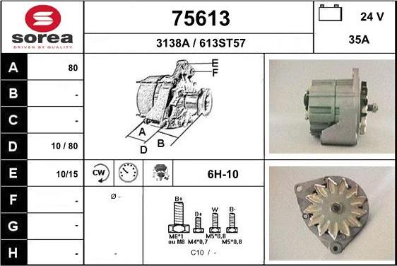 EAI 75613 - Alternator furqanavto.az