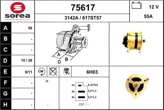 EAI 75617 - Alternator furqanavto.az