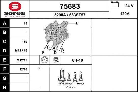 EAI 75683 - Alternator furqanavto.az