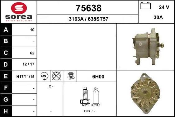 EAI 75638 - Alternator furqanavto.az