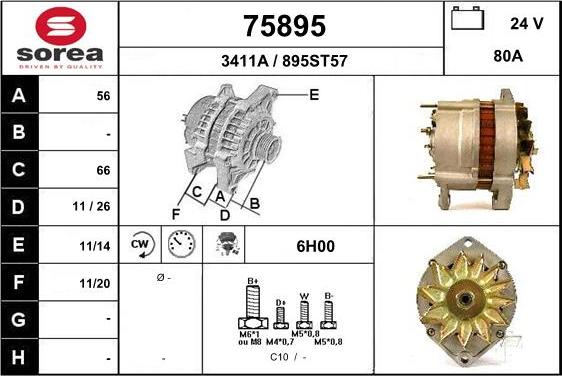 EAI 75895 - Alternator furqanavto.az