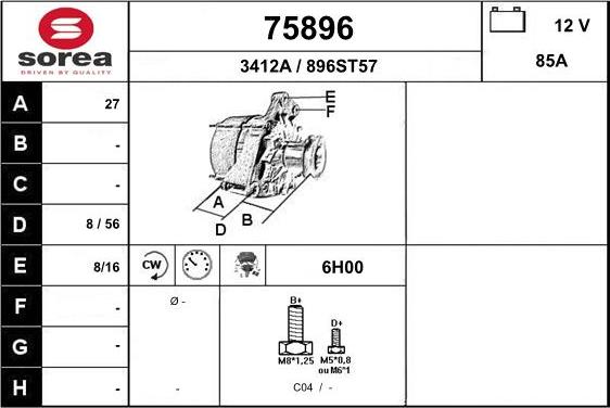 EAI 75896 - Alternator furqanavto.az