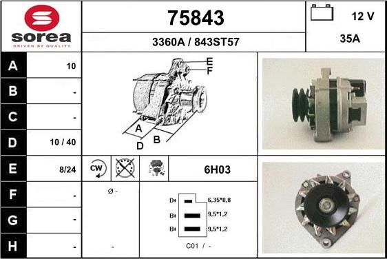 EAI 75843 - Alternator furqanavto.az