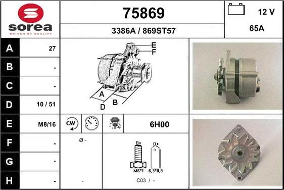 EAI 75869 - Alternator furqanavto.az