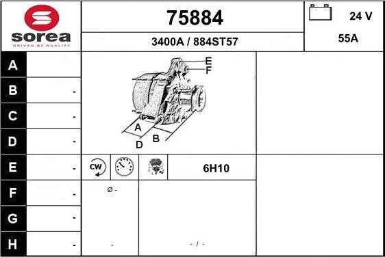 EAI 75884 - Alternator furqanavto.az