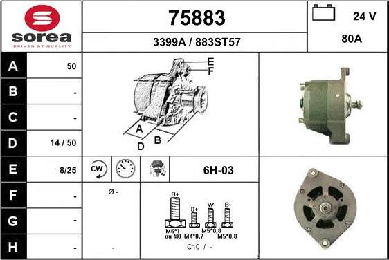 EAI 75883 - Alternator furqanavto.az