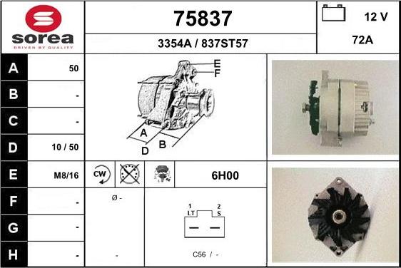 EAI 75837 - Alternator furqanavto.az