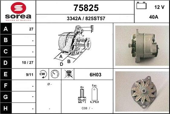 EAI 75825 - Alternator furqanavto.az