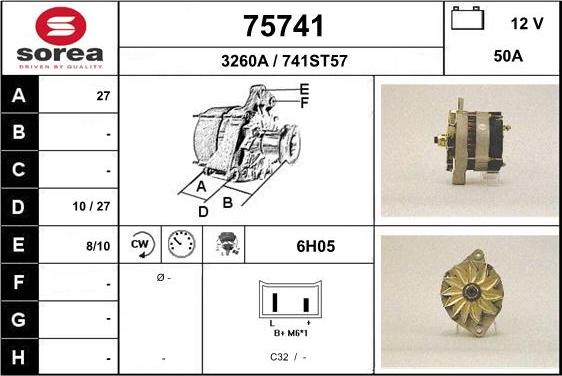 EAI 75741 - Alternator furqanavto.az