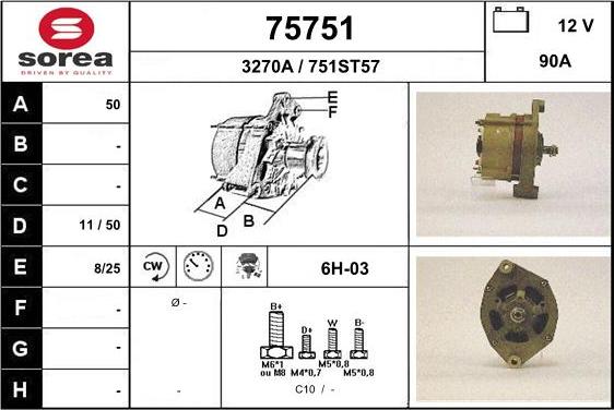 EAI 75751 - Alternator furqanavto.az