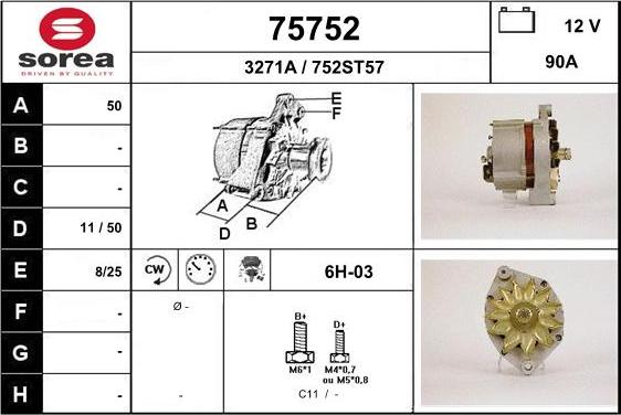 EAI 75752 - Alternator furqanavto.az