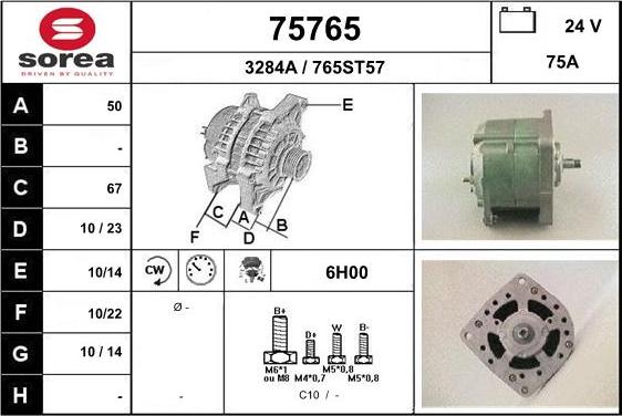 EAI 75765 - Alternator furqanavto.az