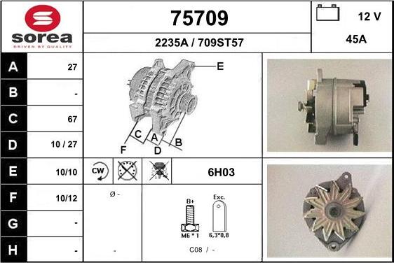 EAI 75709 - Alternator furqanavto.az