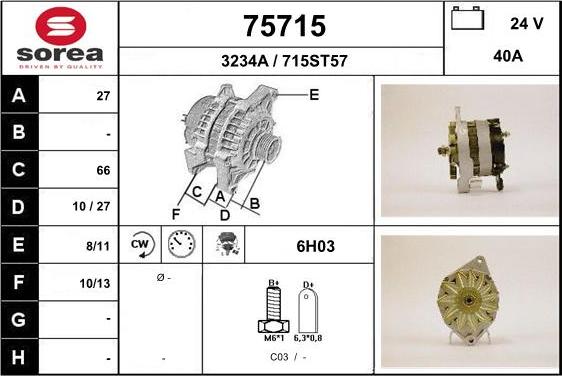 EAI 75715 - Alternator furqanavto.az