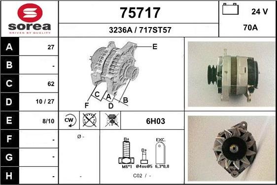 EAI 75717 - Alternator furqanavto.az