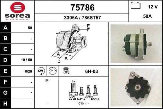 EAI 75786 - Alternator furqanavto.az