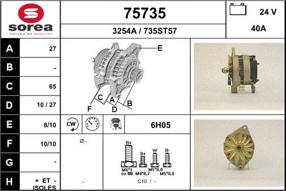 EAI 75735 - Alternator furqanavto.az