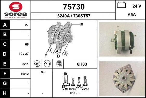 EAI 75730 - Alternator furqanavto.az