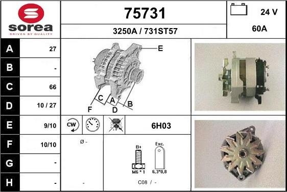 EAI 75731 - Alternator furqanavto.az