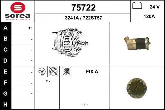 EAI 75722 - Alternator furqanavto.az