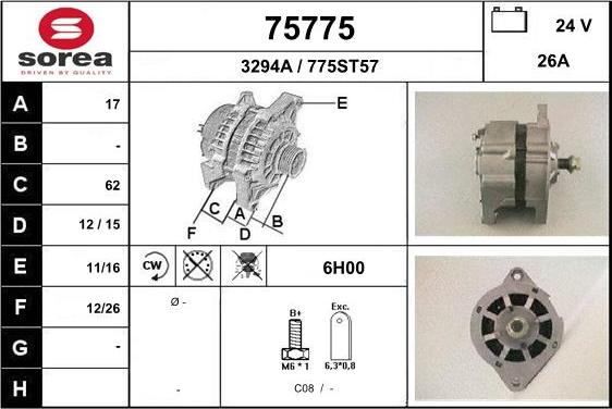 EAI 75775 - Alternator furqanavto.az