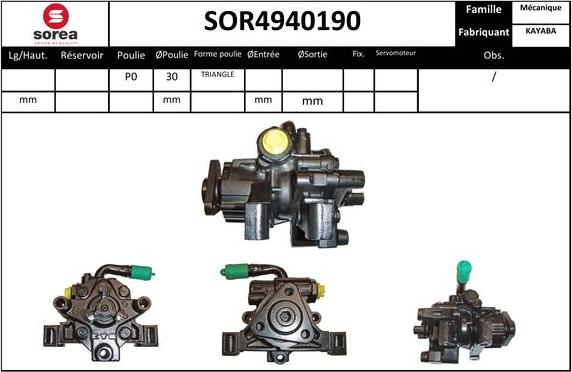 EAI SOR4940190 - Hidravlik nasos, sükan sistemi furqanavto.az