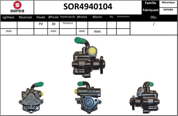 EAI SOR4940104 - Hidravlik nasos, sükan sistemi furqanavto.az