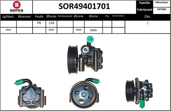 EAI SOR49401701 - Hidravlik nasos, sükan sistemi furqanavto.az