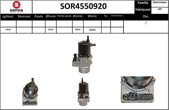 EAI SOR4550920 - Hidravlik nasos, sükan sistemi furqanavto.az