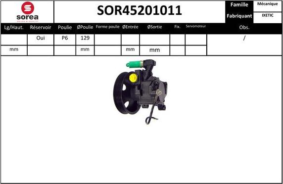 EAI SOR45201011 - Hidravlik nasos, sükan sistemi furqanavto.az