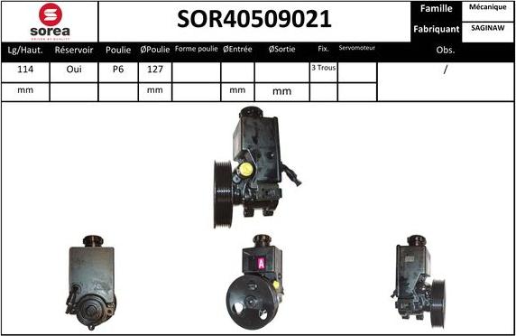 EAI SOR40509021 - Hidravlik nasos, sükan sistemi furqanavto.az