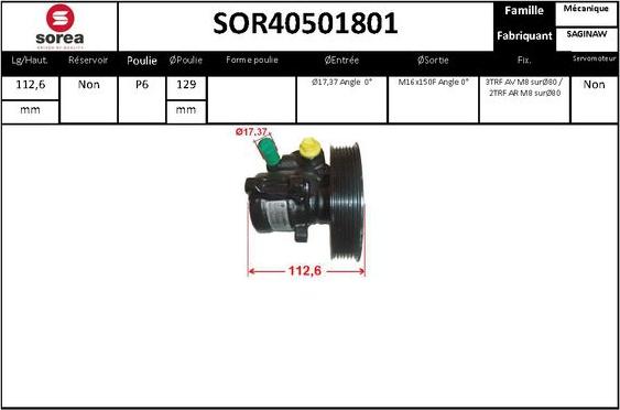 EAI SOR40501801 - Hidravlik nasos, sükan sistemi furqanavto.az