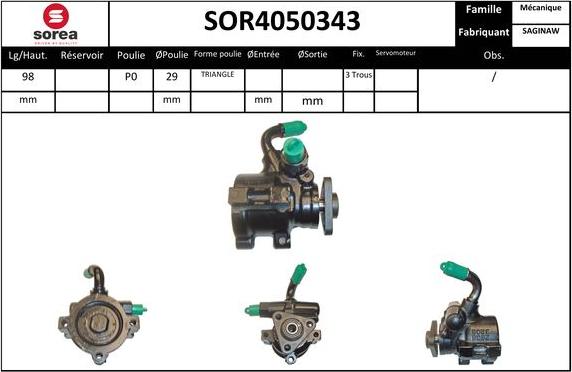 EAI SOR4050343 - Hidravlik nasos, sükan sistemi furqanavto.az