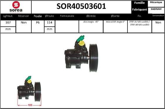 EAI SOR40503601 - Hidravlik nasos, sükan sistemi furqanavto.az