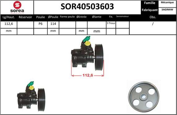 EAI SOR40503603 - Hidravlik nasos, sükan sistemi furqanavto.az