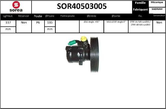 EAI SOR40503005 - Hidravlik nasos, sükan sistemi furqanavto.az