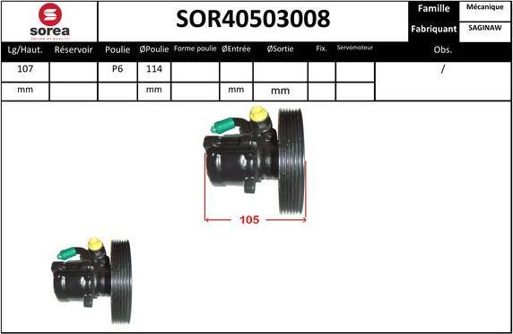 EAI SOR40503008 - Hidravlik nasos, sükan sistemi furqanavto.az