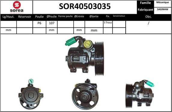 EAI SOR40503035 - Hidravlik nasos, sükan sistemi furqanavto.az