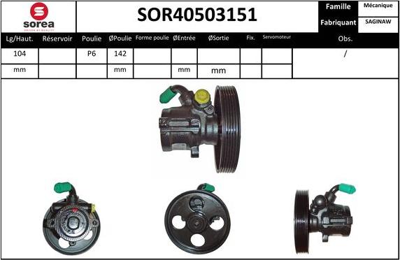 EAI SOR40503151 - Hidravlik nasos, sükan sistemi furqanavto.az